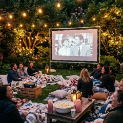 Backyard Outdoor Movie Night