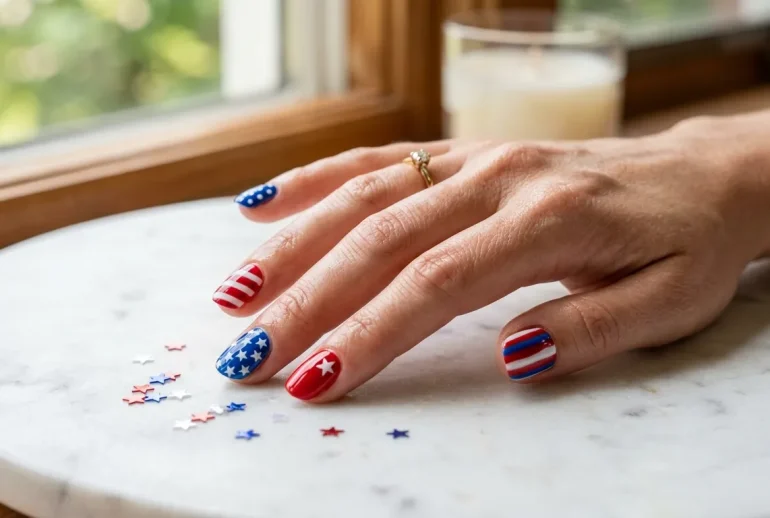 46+ Easy 4th Of July Nail Designs