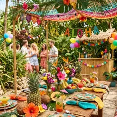 Tropical Theme Outdoor Setup
