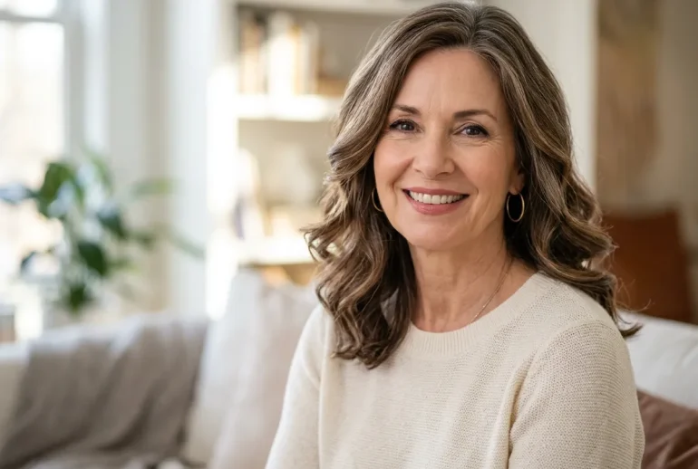 23 Shoulder Length Hairstyles for Women Over 50 in 2026